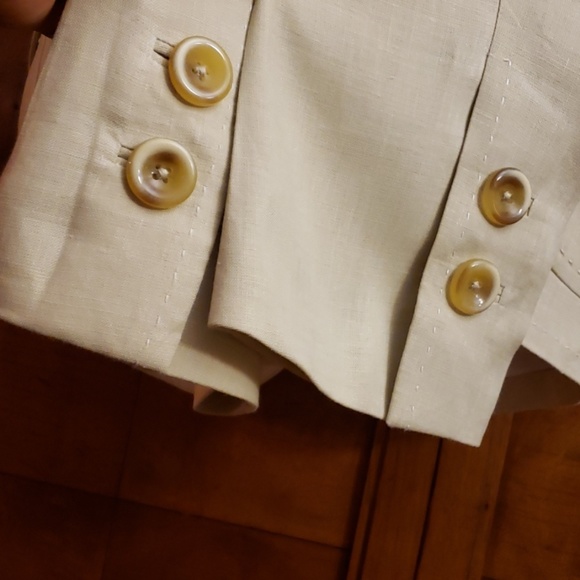 Banana Republic Tan Long Sleeve Jacket SZ 12 - Picture 6 of 12